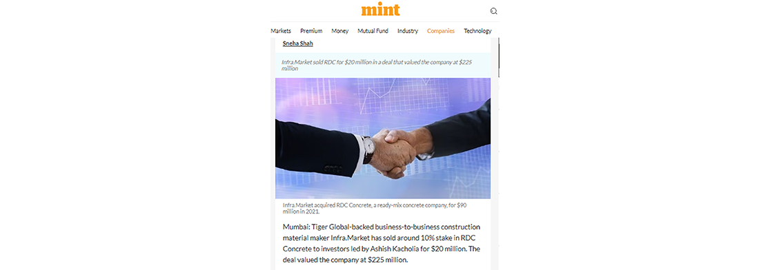 Ashish Kacholia-led investors buy 10% stake in RDC Concrete