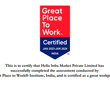 Infra.Market certified as a Great Place To Work