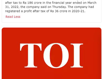 Infra.Market posts 5 times jump in net profit to Rs 186 crore in FY22