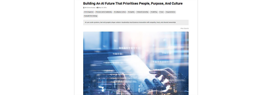 Building An AI Future That Prioritises People, Purpose, And Culture