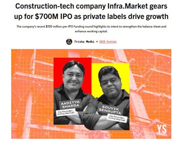Construction-tech company Infra.Market is driving growth through its private labels
