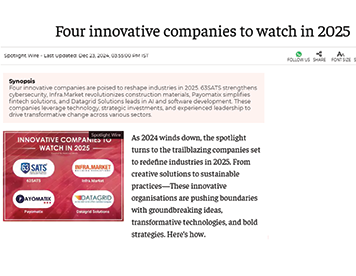 Four innovative companies to watch in 2025