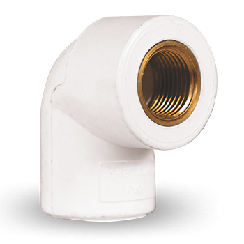 BRASS REDUCING FEMALE THREADED ELBOW - SCH 80