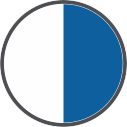 WHITE BODY & BLUE HANDLE & FLANGE